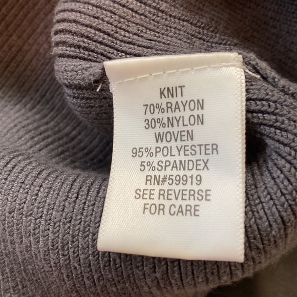 GRAY/GREY MEDIUM SWEATER - Women’s Apt9 Knit - Picture 3 of 5